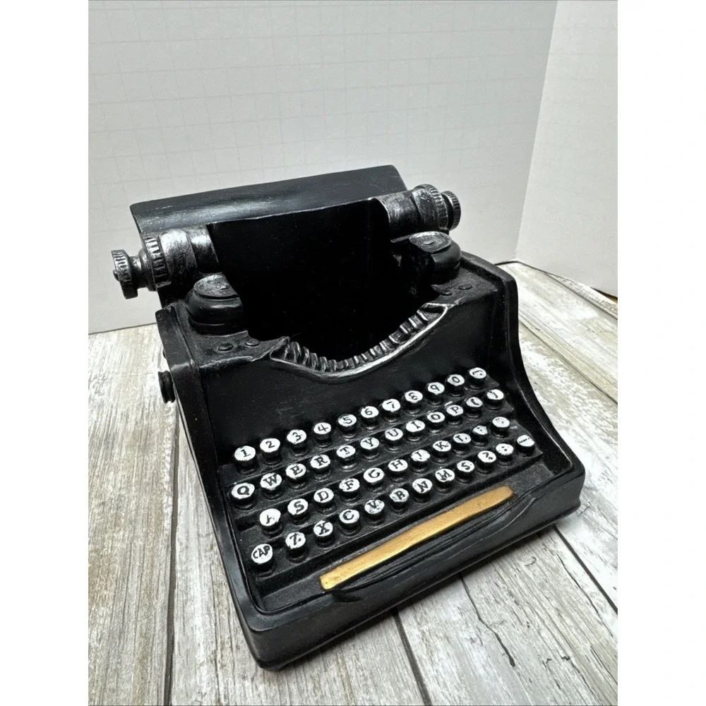 Decorative Typewriter Retro Pencil Holder‎ Desk Office Decor Remote Holder Gift